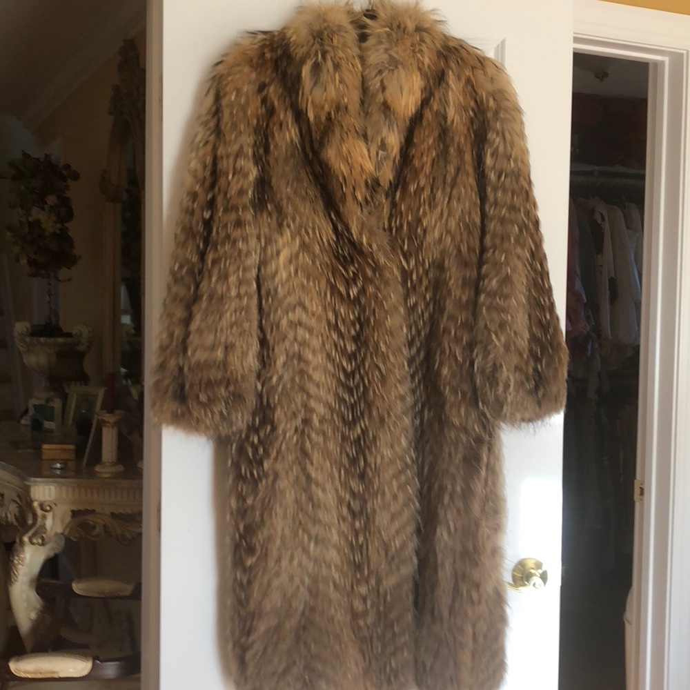 Authentic Racoon fur coat (reversible)